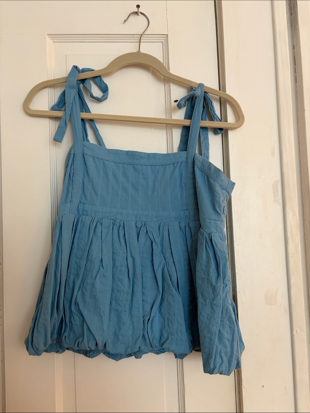 moodie Sky Blue Babydoll Tank Top